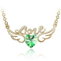 Collar Corazón de Cristal con Alas de Ángel - Símbolo de Amor - Image 15