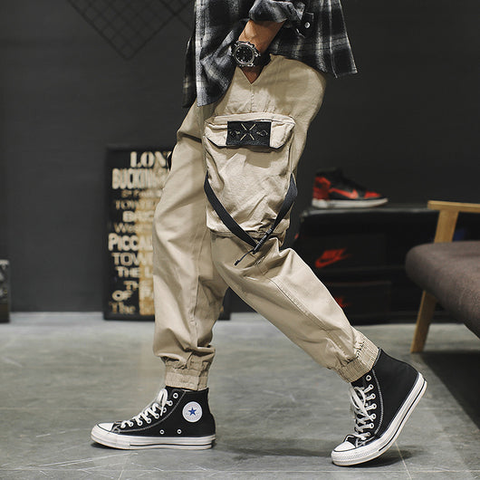 Pantalones Cargo de Algodón para Hombre - Estilo Casual Versátil - Image 7