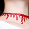 Collar Punk Gota de Sangre Halloween Unisex para Hombre y Mujer