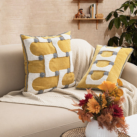 Funda de Almohada Terciopelo Loop Estilo Minimalista - Image 12