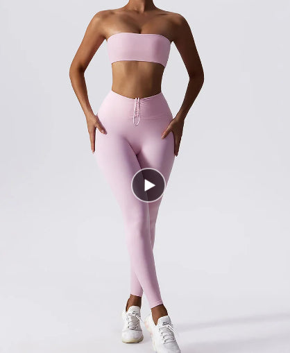 Conjunto de Yoga Ajustado Efecto Segunda Piel para Mujer - Image 7