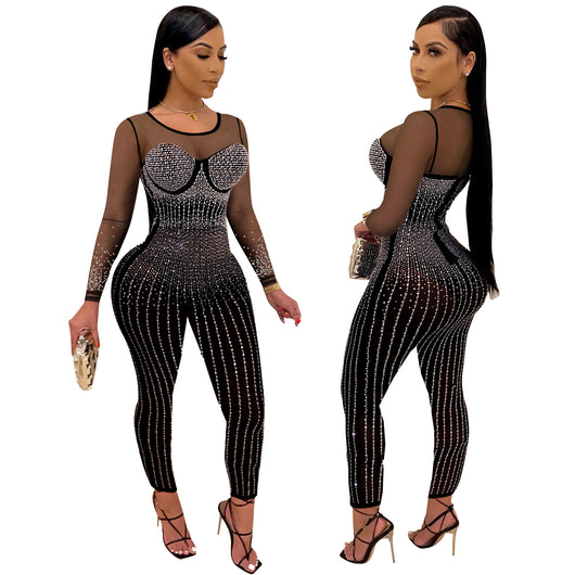 Jumpsuit Transparente de Manga Larga para Mujer - Image 10