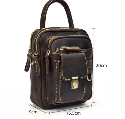 Bolsa Cruzada de Cuero Multifuncional para Hombre - Image 7