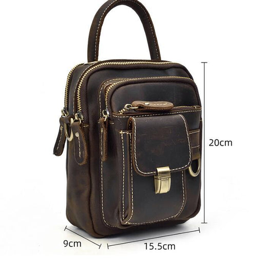 Bolsa Cruzada de Cuero Multifuncional para Hombre - Image 7