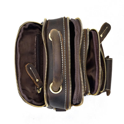 Bolsa Cruzada de Cuero Multifuncional para Hombre - Image 10