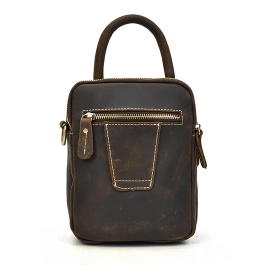 Bolsa Cruzada de Cuero Multifuncional para Hombre - Image 11