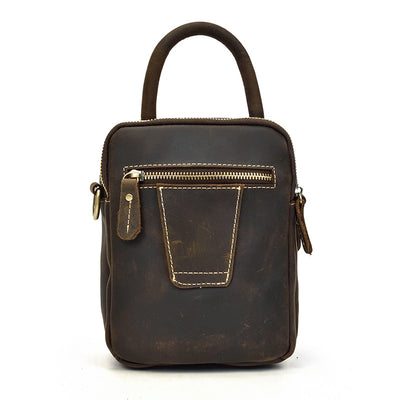 Bolsa Cruzada de Cuero Multifuncional para Hombre - Image 14