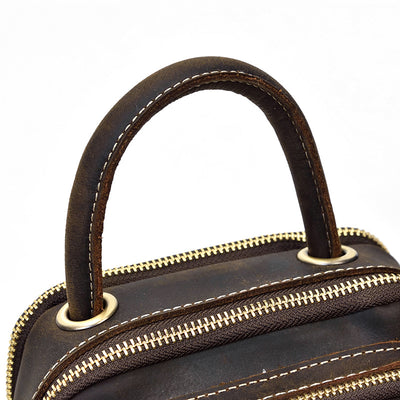 Bolsa Cruzada de Cuero Multifuncional para Hombre - Image 16