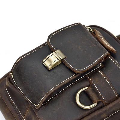 Bolsa Cruzada de Cuero Multifuncional para Hombre - Image 17