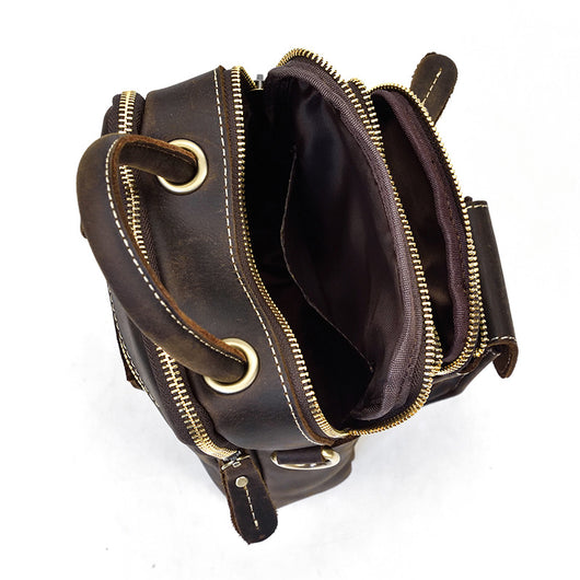 Bolsa Cruzada de Cuero Multifuncional para Hombre - Image 21