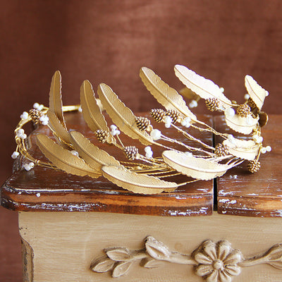 Tiara Nupcial Estilo Europeo Barroco Retro - Image 7