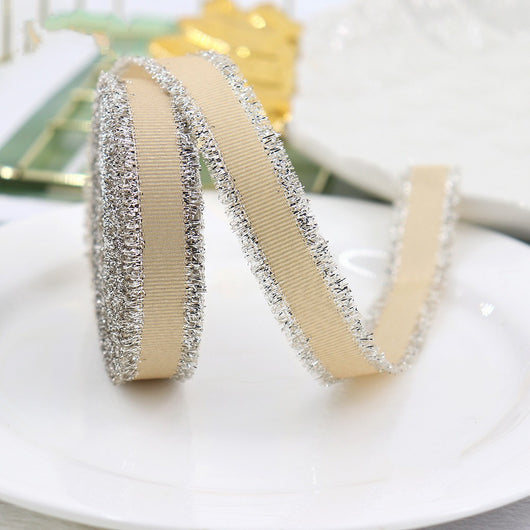 Cinta Decorativa para Regalos Bodas Oro y Plata con Flecos y Moño - Image 16