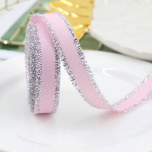 Cinta Decorativa para Regalos Bodas Oro y Plata con Flecos y Moño - Image 18