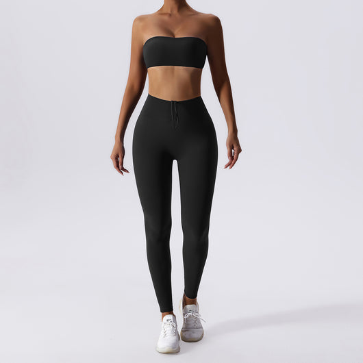 Conjunto de Yoga Ajustado Efecto Segunda Piel para Mujer - Image 9