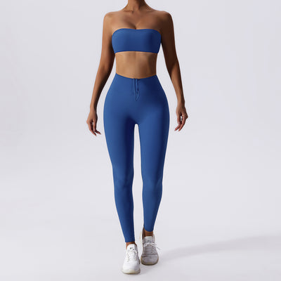 Conjunto de Yoga Ajustado Efecto Segunda Piel para Mujer - Image 11