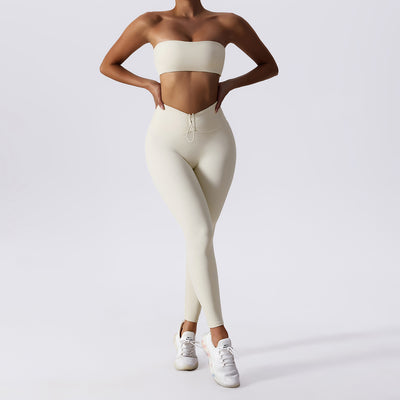 Conjunto de Yoga Ajustado Efecto Segunda Piel para Mujer - Image 12
