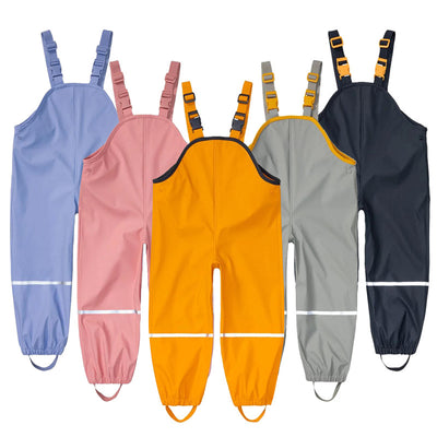 Pantalón Impermeable Transpirable con Tirantes para Niños