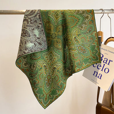 Pañuelo de Seda y Lana Tropical Bicolor - Image 32