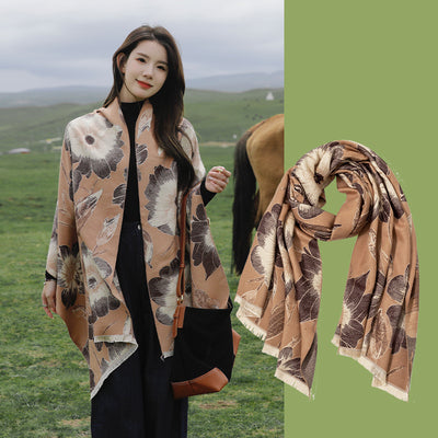 Bufanda de Cashmira Artificial Yunnan - Elegancia y Calidez para Mujer - Image 11