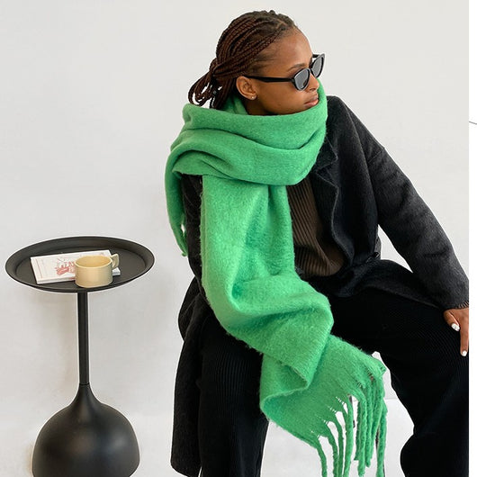 Bufanda de Pelaje Haima para Mujer - Elegancia Versátil de Alto Nivel - Image 35