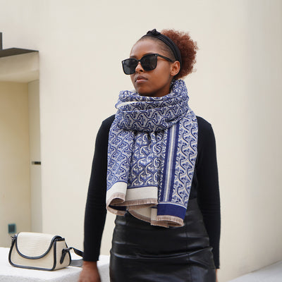 Bufanda de Cachemira Artificial Otoño Invierno - Estilo Europeo Mujer - Image 13