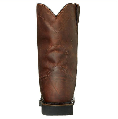 Botas Casuales Versátiles Retro Marrón Té para Hombre - Image 10