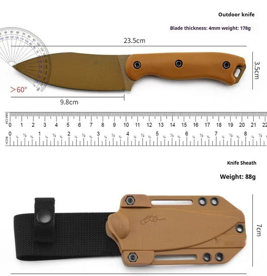 Cuchillo de Supervivencia Wilderness BK18-BK19 - Hoja Recta para Campismo y Pesca - Image 16