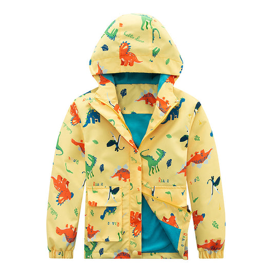 Abrigo Impermeable para Niños con Forro Polar y Diseño Camuflaje - Image 5