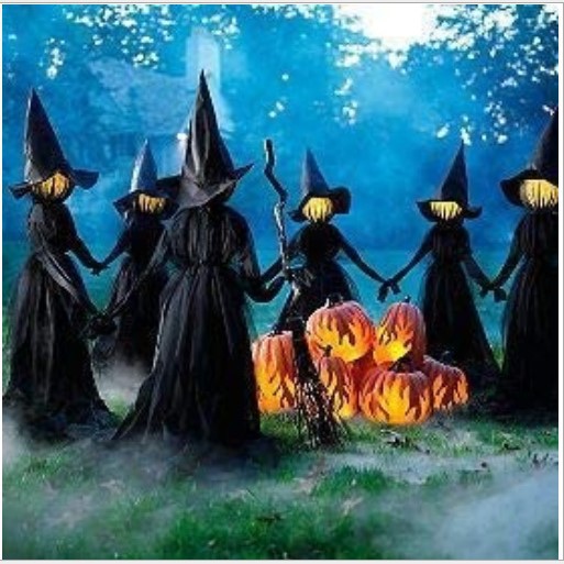Decoración de Casa Embrujada con Fantasmas para Halloween