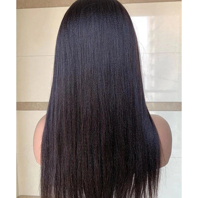 Peluca Larga Negra Cabello Liso Seda de Alta Temperatura Voluminosa - Image 9