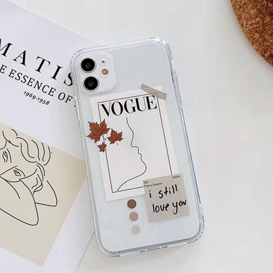 Funda para teléfono con diseño minimalista de línea recta