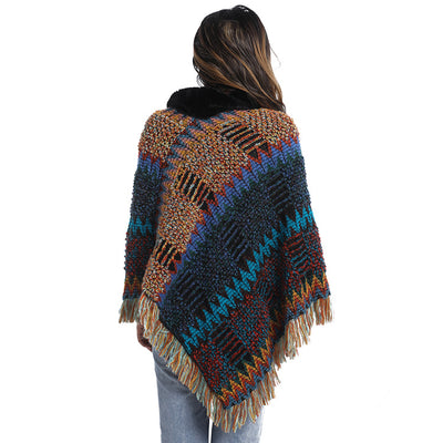 Poncho Cuello Alto Tejido para Otoño e Invierno - Image 7