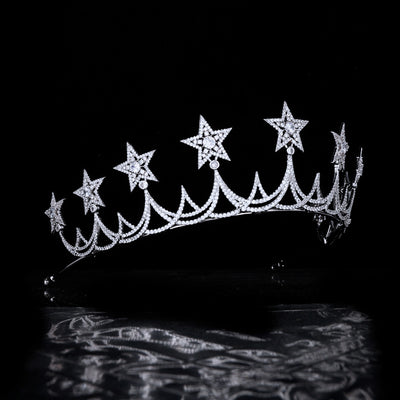 Corona de Circonia Cúbica y Cobre para Bodas - Image 11
