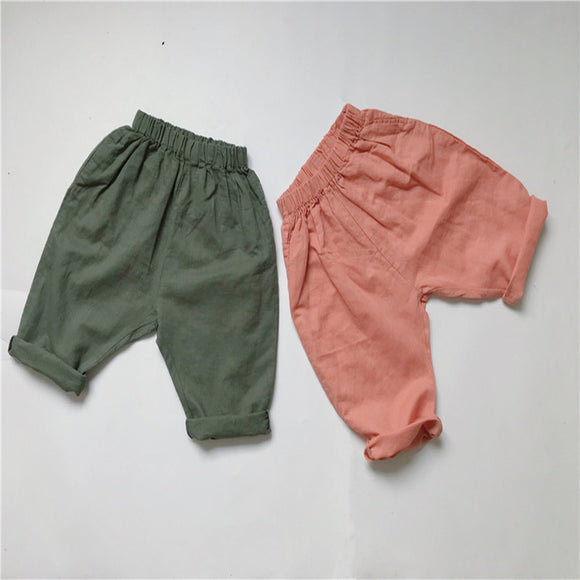 Pantalones Zanahoria Niños en Algodón