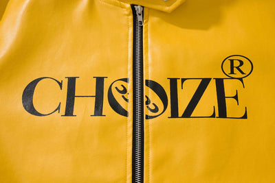 Chaqueta Hip Hop Suelta de Cuero con Letras Estampadas y Cuello Alto para Hombre - Image 15