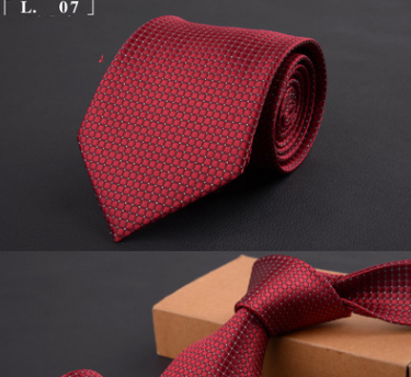 Corbata Ejecutiva Premium 8cm - Diseño Clásico Negro, Rojo y Azul - Image 15