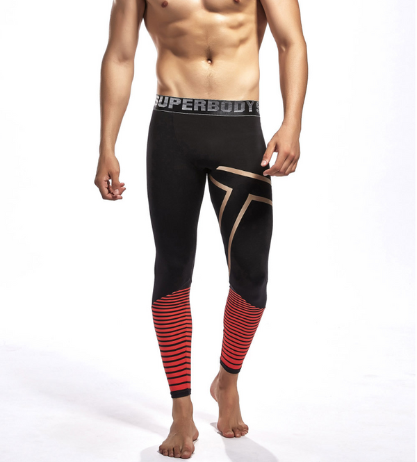 Pantalones Deportivos Térmicos Ajustados para Hombre - Leggings de Nylon para Otoño e Invierno
