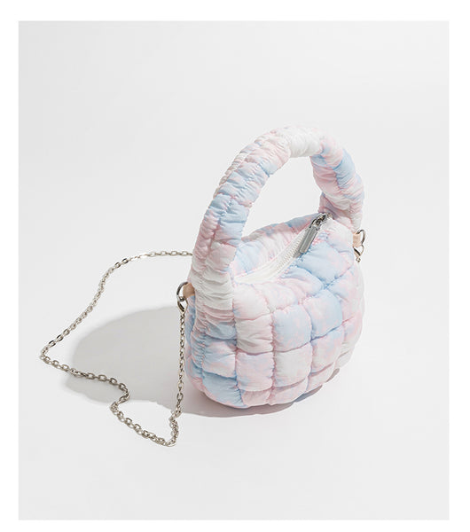 Bolso Nube Acolchado con Pliegues - Cartera de Nylon Puff - Image 17