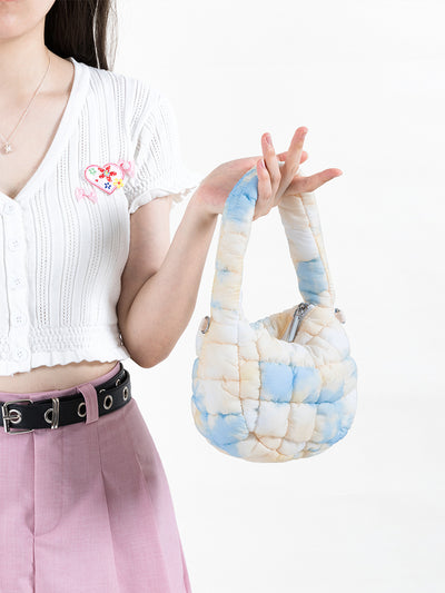 Bolso Nube Acolchado con Pliegues - Cartera de Nylon Puff - Image 23