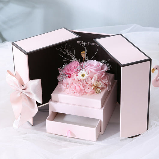 Caja de Regalo Floral Tanabata San Valentín Empaque Premium - Image 7