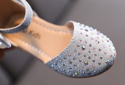 Zapatos de Cuero Infantiles con Perlas y Brillantes - Image 13