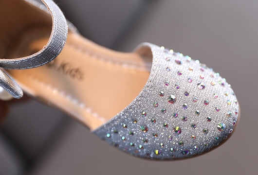 Zapatos de Cuero Infantiles con Perlas y Brillantes - Image 13