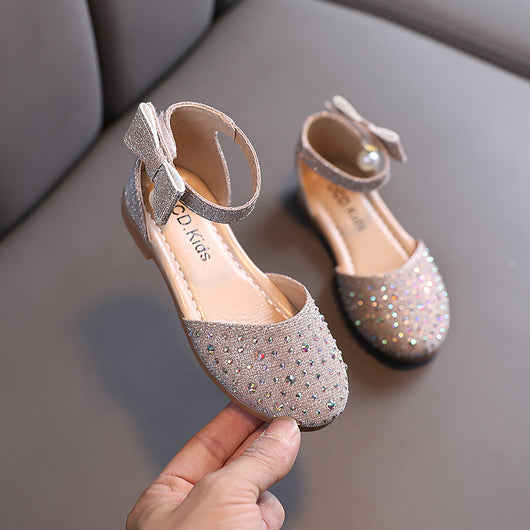 Zapatos de Cuero Infantiles con Perlas y Brillantes - Image 15