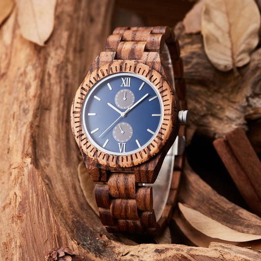 Reloj de Madera Multifuncional para Hombre con Movimiento de Cuarzo - Image 12