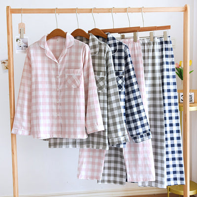 Pijama de Pareja en Algodón Manga Larga - Ropa Cómoda Primavera Otoño Talla Grande - Image 7