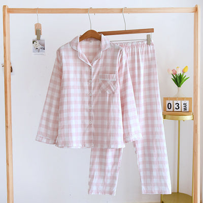 Pijama de Pareja en Algodón Manga Larga - Ropa Cómoda Primavera Otoño Talla Grande - Image 8