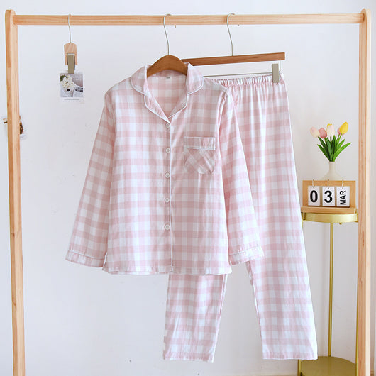 Pijama de Pareja en Algodón Manga Larga - Ropa Cómoda Primavera Otoño Talla Grande - Image 8