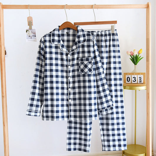 Pijama de Pareja en Algodón Manga Larga - Ropa Cómoda Primavera Otoño Talla Grande - Image 10