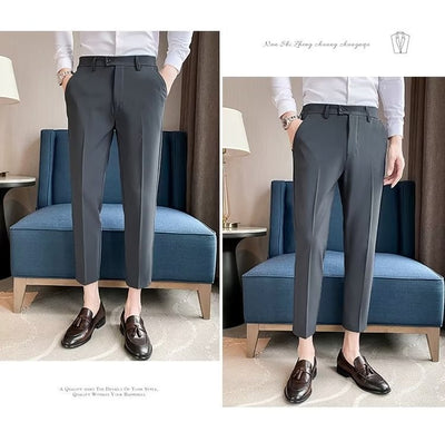 Pantalones de Vestir Casual Rectos para Hombre - Image 30
