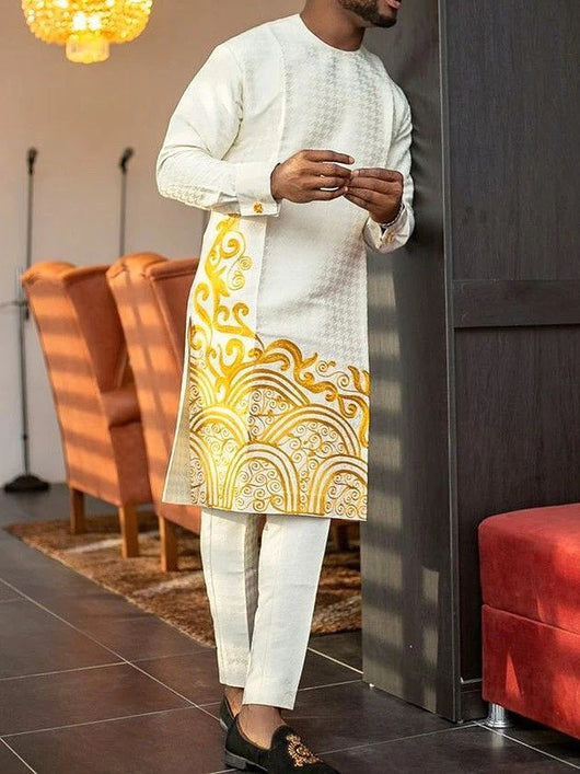 Conjunto de Ocio para Hombre - Camisa Estampada y Pantalón - Image 6